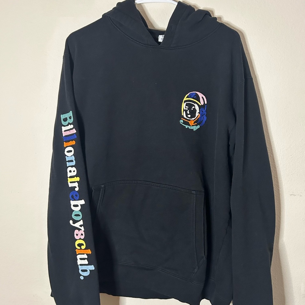 Billionaire Boys Club Black Hoodie with Colorful Logo